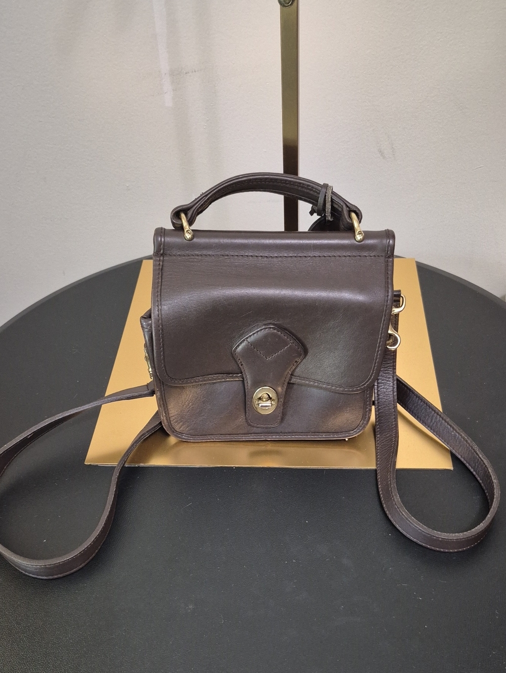 Wilsons Leather Dark Brown Top-Handle Satchel
